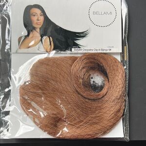 Clip-In Bangs #6 Light Brown Bellami Side Swept Human Hair